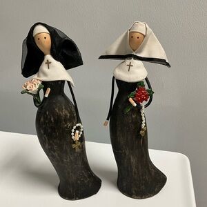 Pair of Decorative Nuns
